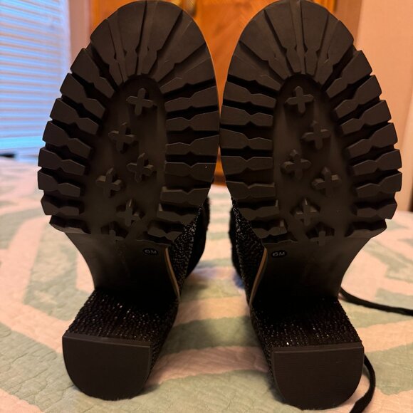 I.N.C. Women's Lesia High-Heel Rhinestone Bling Hiker Booties, Size 6M, NWOB - Picture 4 of 6